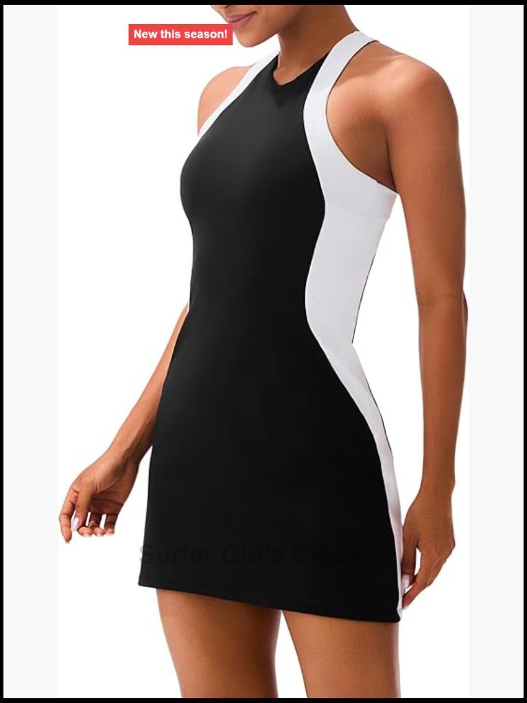 Tennis Golf Dress With Built-In Bra & Detachable Shorts